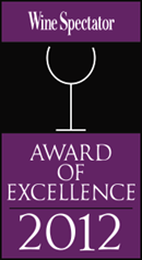 Award of Excellence by Wine Spectator 2012 logo | Karisma Hotels & Resorts®