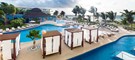 Cabanas surrounding pools at azul beach resort riviera cancun