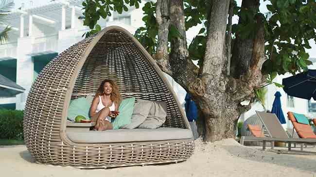 Peaceful cabana relaxation view at Azul Beach Resort Negril Jamaica | Karisma Hotels & Resorts®