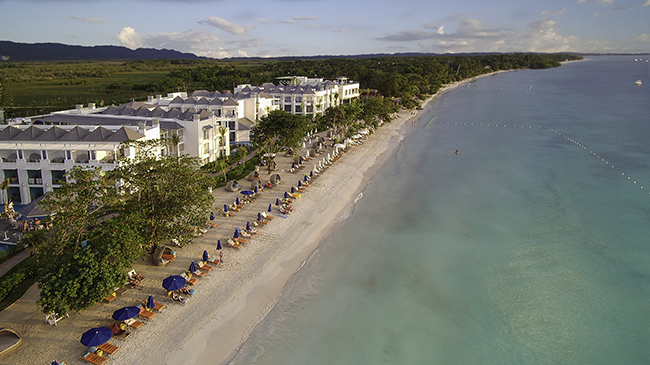 Bird's eye of the azul beach resort negril jamaica
