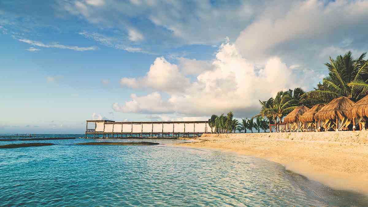 Beautiful pier dining | all-inclusive adults-only luxury resort | El Dorado Seaside Suites