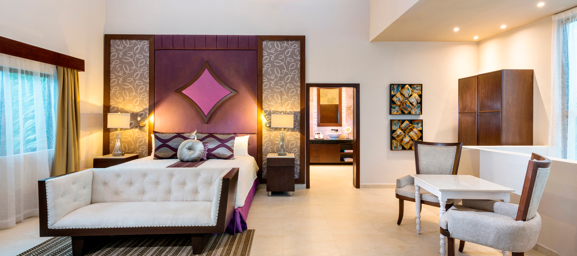 Elegant bedroom suites at the nudist all inclusive resort | Hidden Beach | Mexico