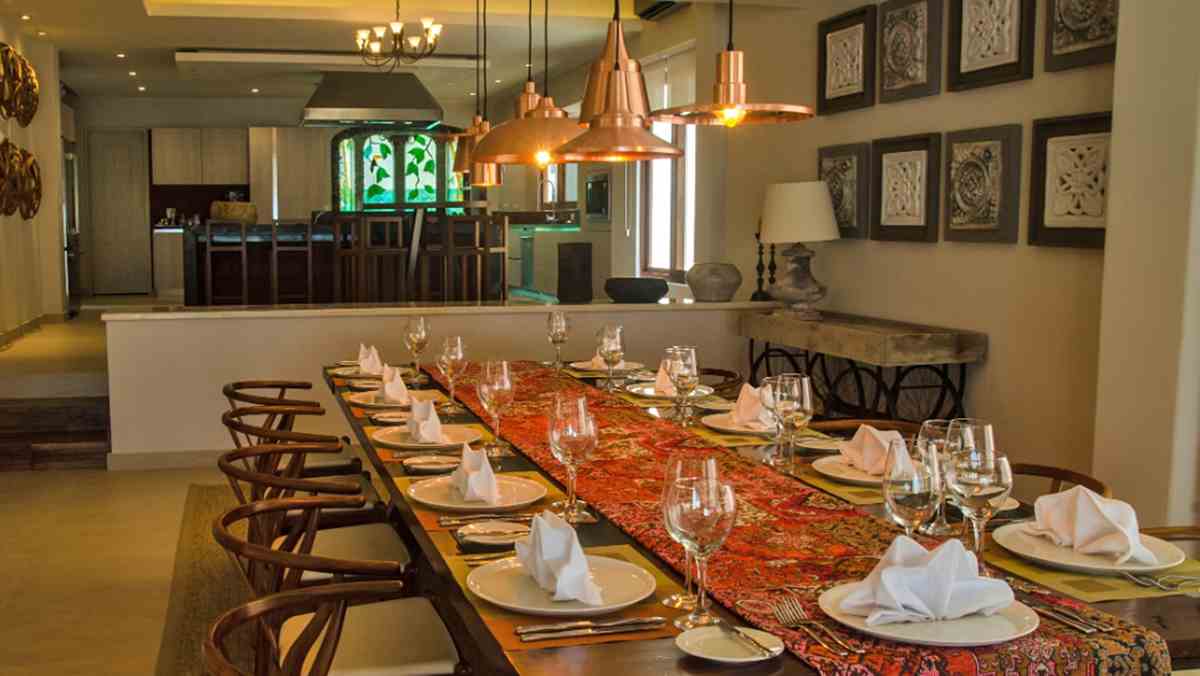 Fancy dining area at the luxury resort in Riviera Maya Mexico | Azul Villa Casa Del Mar
