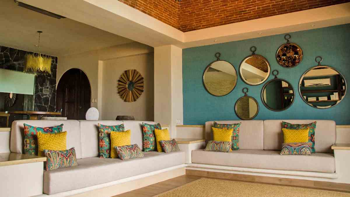 Relaxing living area suite at the luxury resort in Riviera Maya Mexico | Azul Villa Casa Del Mar