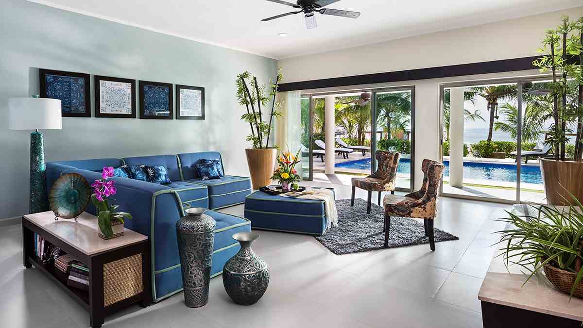 Spacious living area at the luxury vacation destination | El Dorado Villa Maroma | Riviera Maya