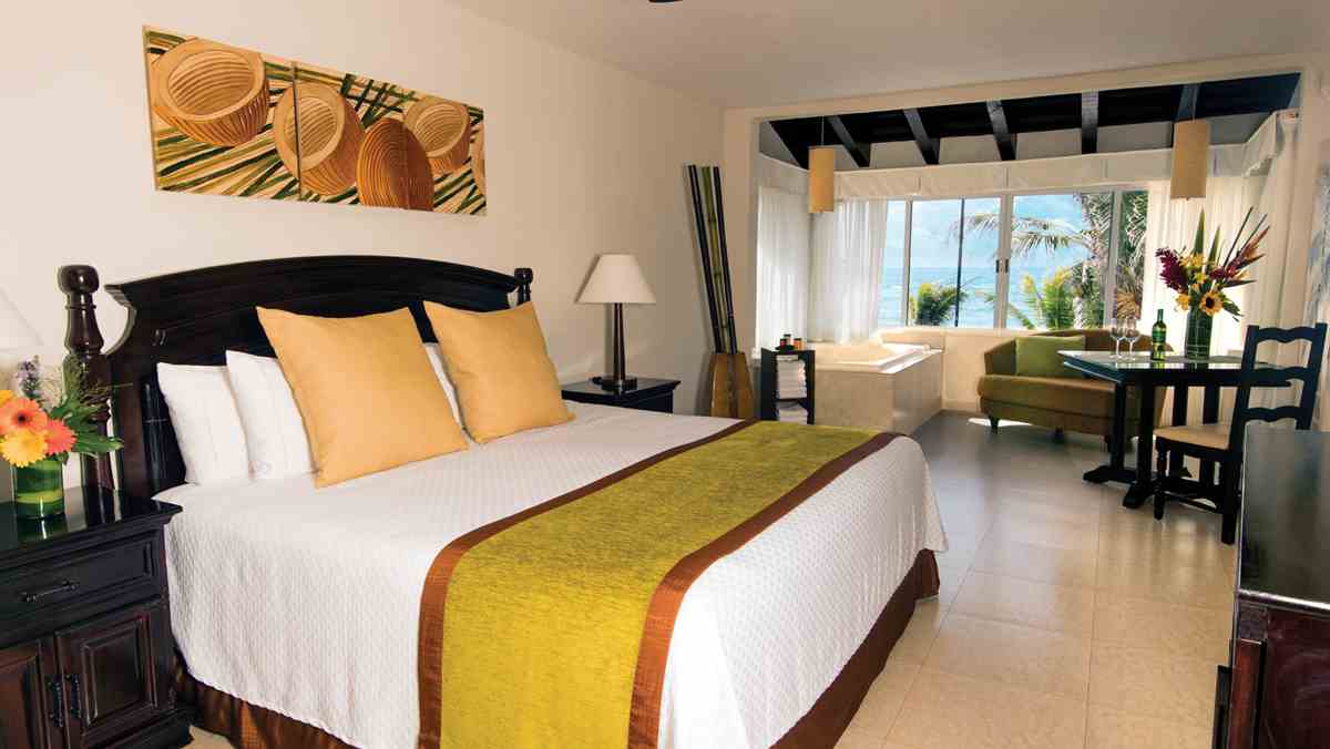 Luxurious king size beds at the nudist all inclusive resort | Hidden Beach | Mexico